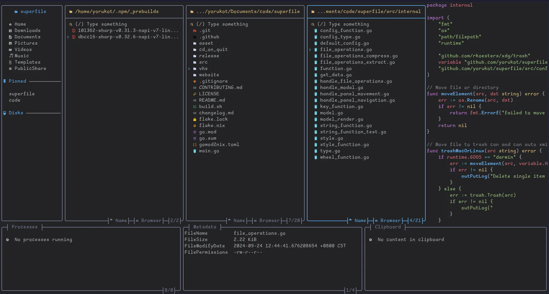 OneDark theme preview showing dark background with blue accents